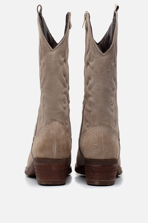 Muyters Cowboylaarzen beige Suede