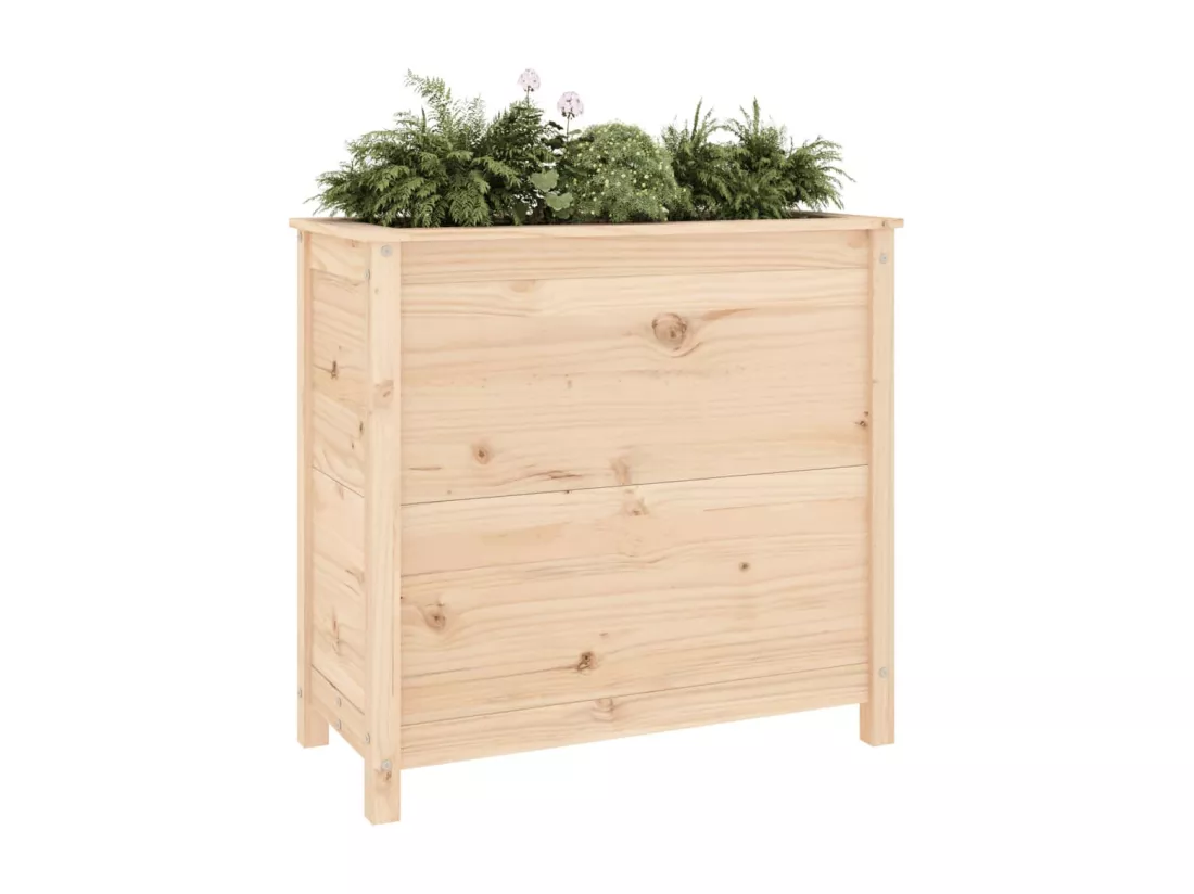 Jardinière 82,5x40x78 cm bois de pin massif