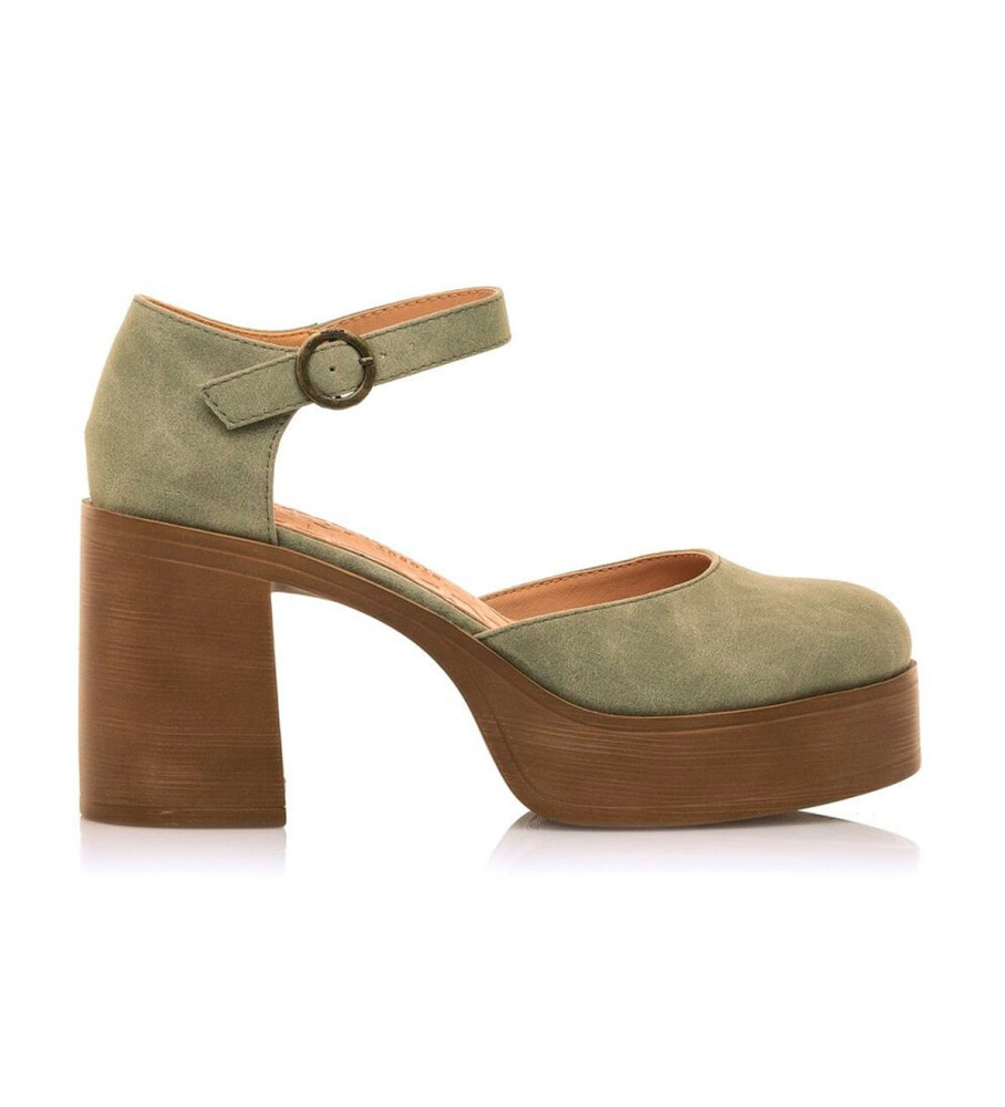 Sapatos Mustang Sixties Verdes - Altura do Salto 8cm -