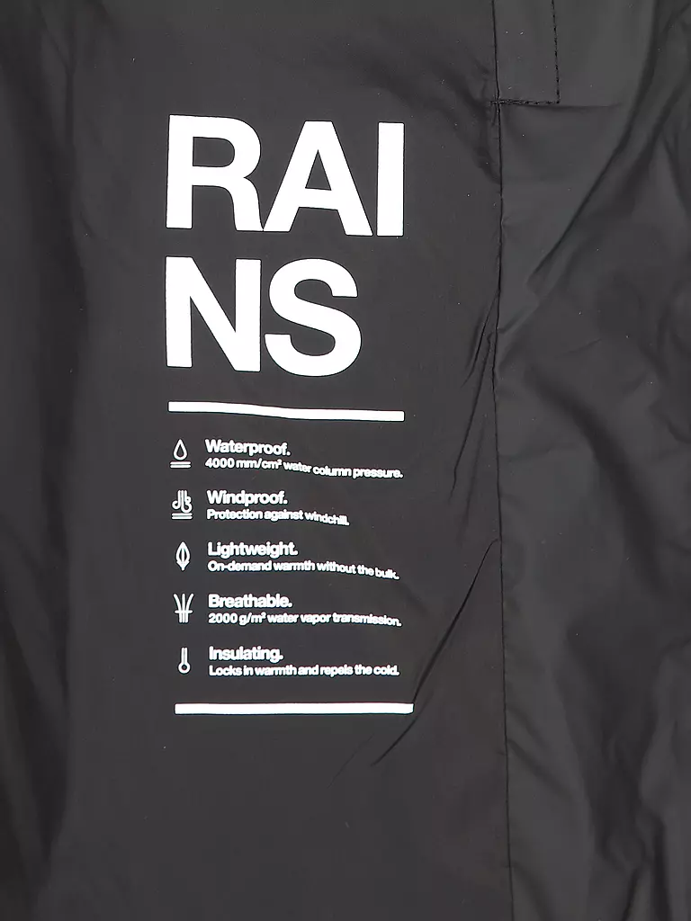 RAINS Regenjacke LOHJA schwarz