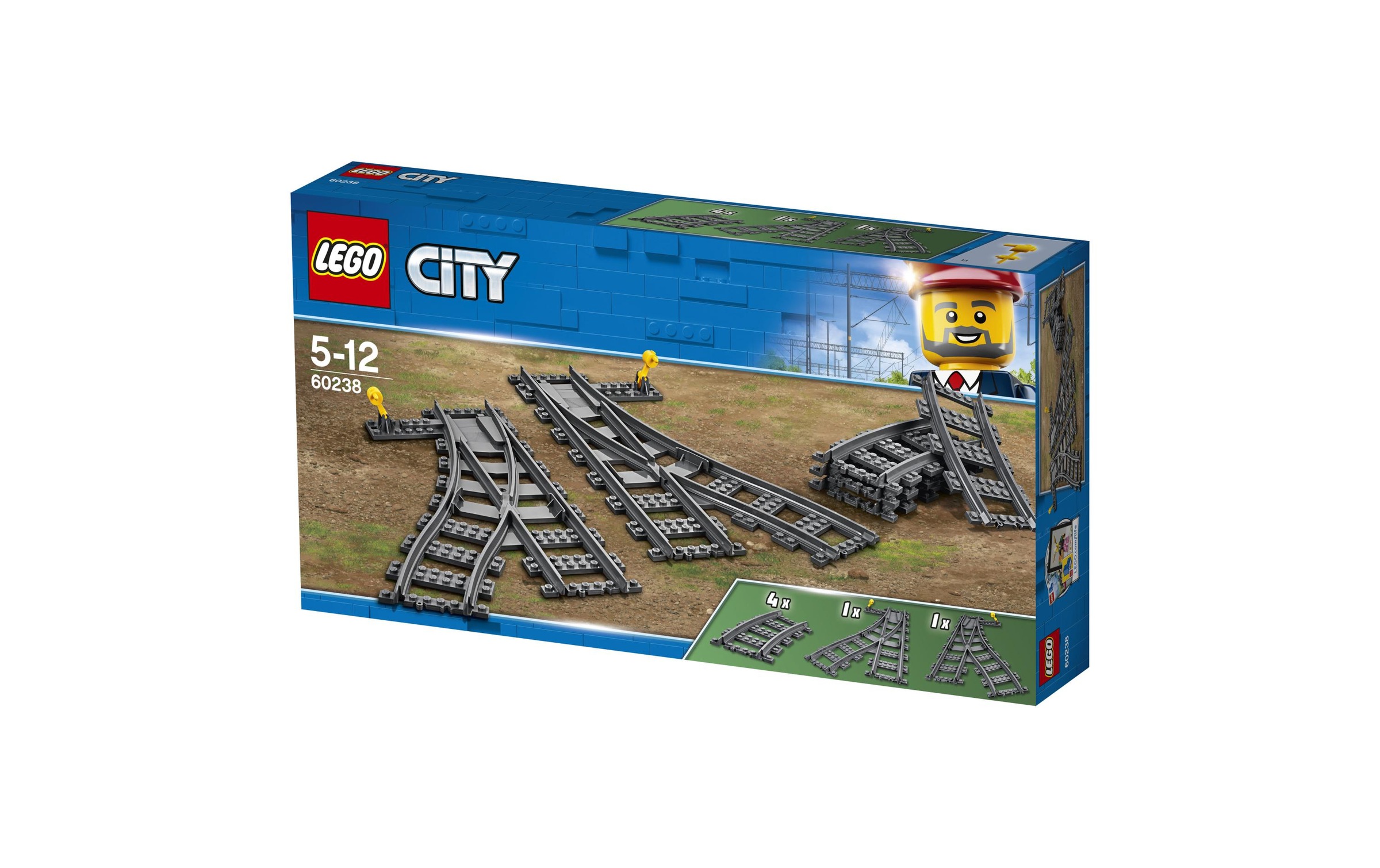 LEGO® Konstruktionsspielsteine »Weichen 60238«