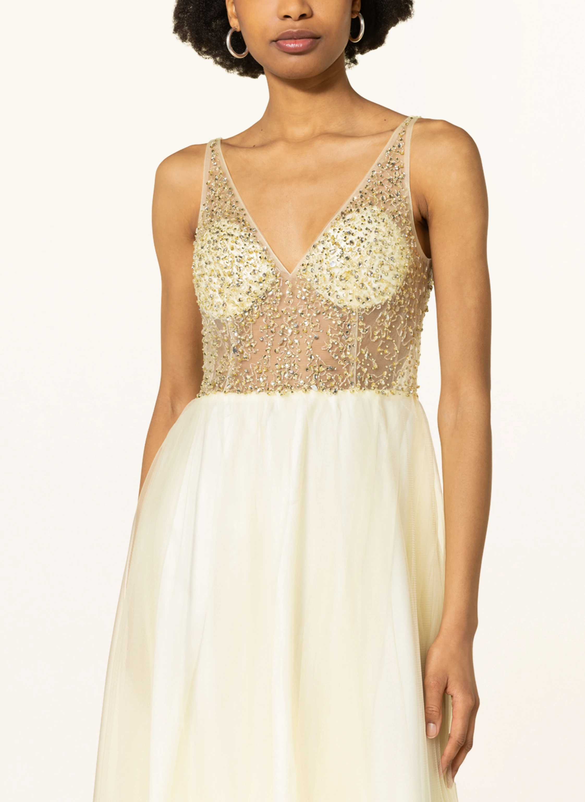 unique Abendkleid mit Schmucksteinen