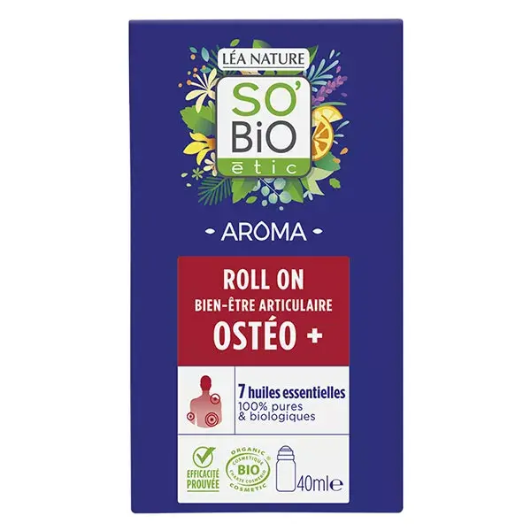 So'Bio Étic Aroma Roll-On para Bem-Estar Articular Osteo+ Orgânico 40ml