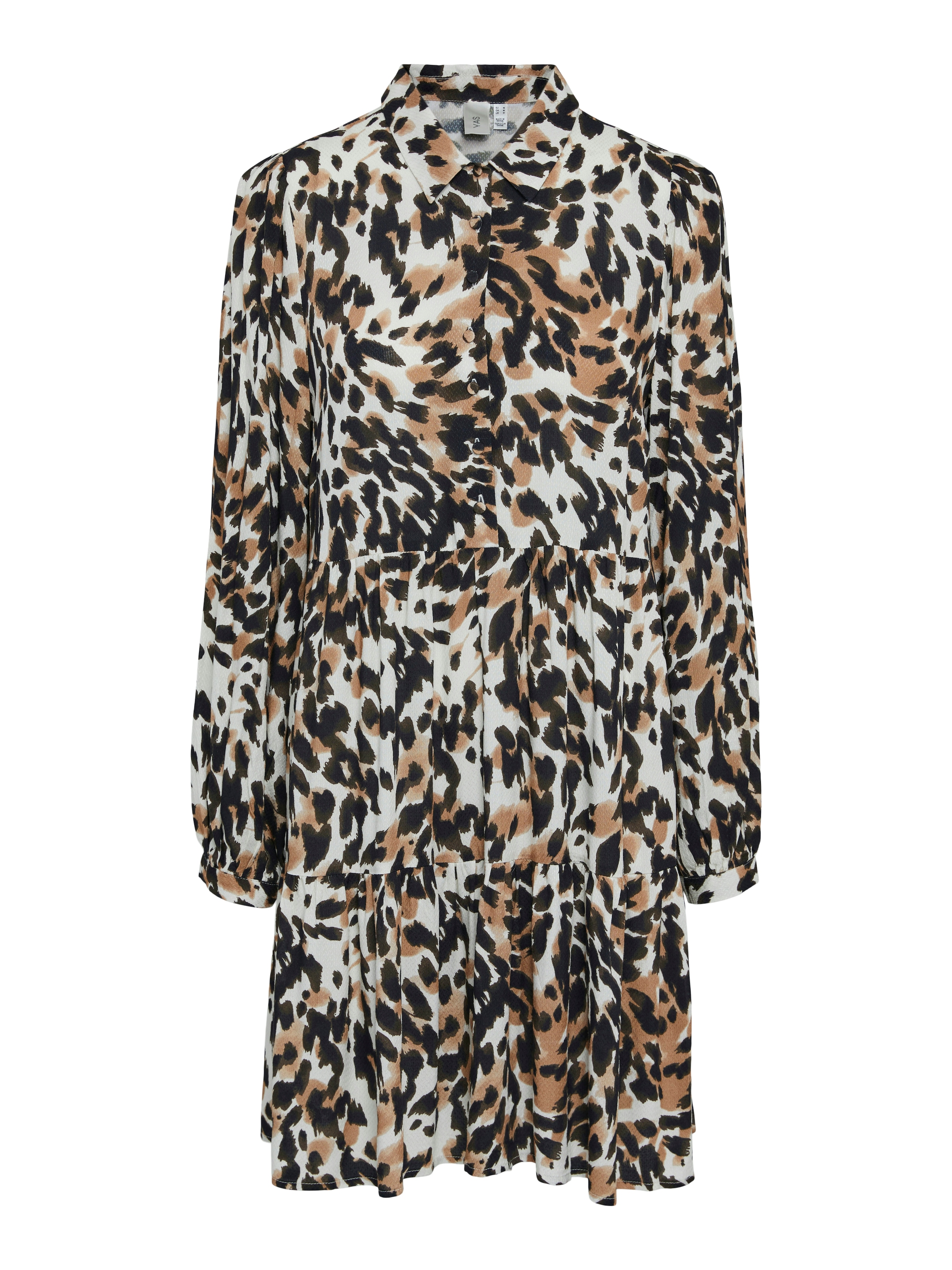 Y.A.S Hemdblusenkleid »YASALIRA LS SHIRT DRESS S. NOOS« Sommerkleid, mit Volant