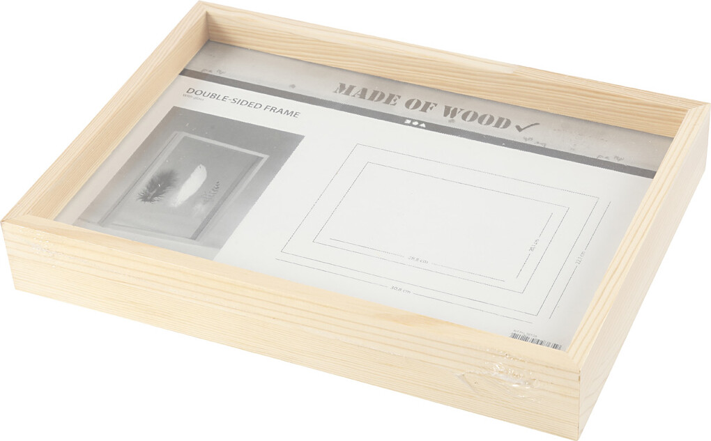 Dobbeltramme - D 4,5 CM - Str. 22,1X30,8 CM - 1 Stk