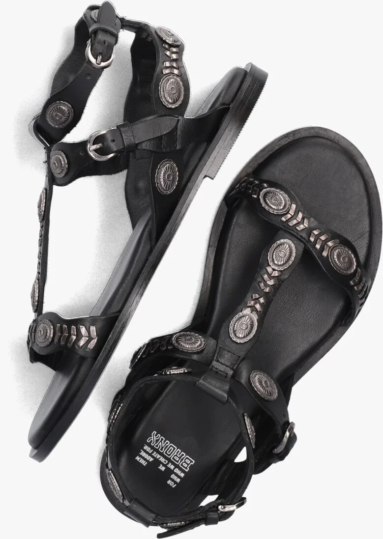 BRONX zwarte bronx sandalen sky-ler 85036-w