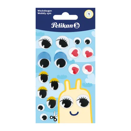 Pelikan Sticker Wackelaugen bunt 1 Blatt