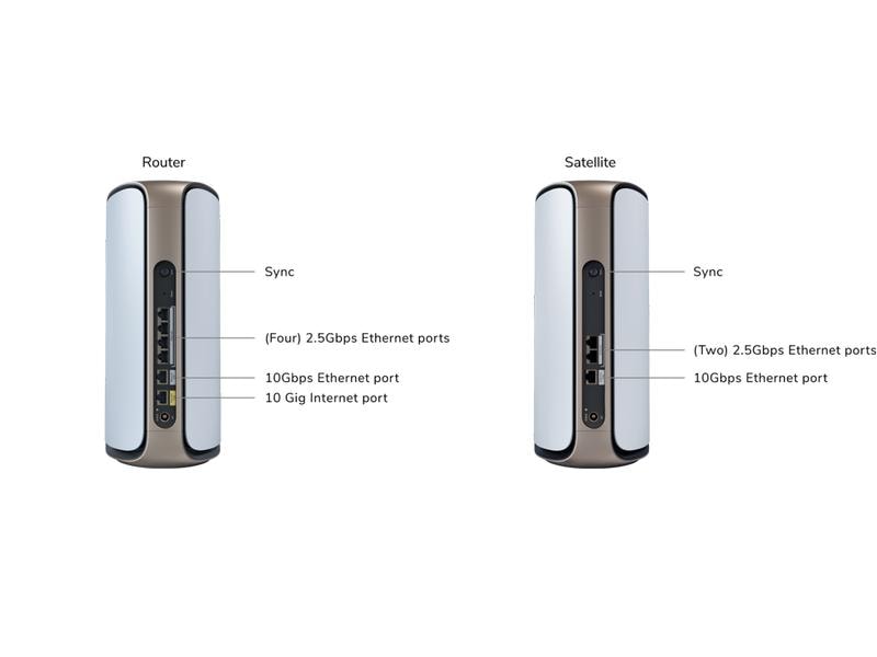 Netgear Mesh-System Orbi 970 RBE972S-100EUS 2er Set, Weiss Quad-Band WiFi 7 Mesh System, 27Gbps
