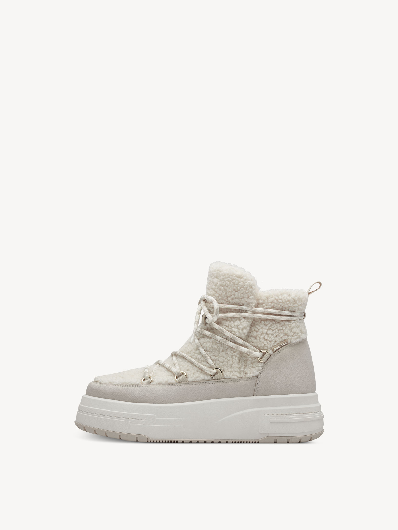 Enkellaarsje - beige warme voering