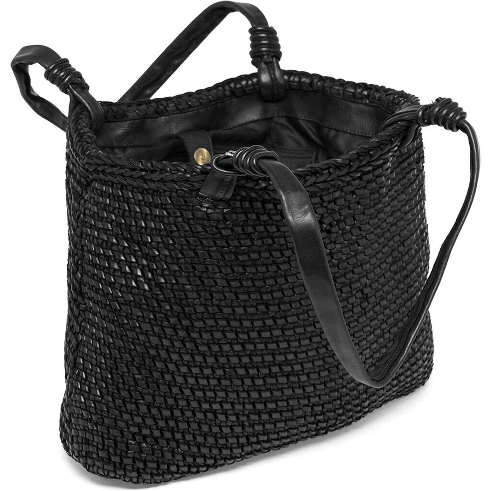 Depeche  Læder shopper - 099 Black