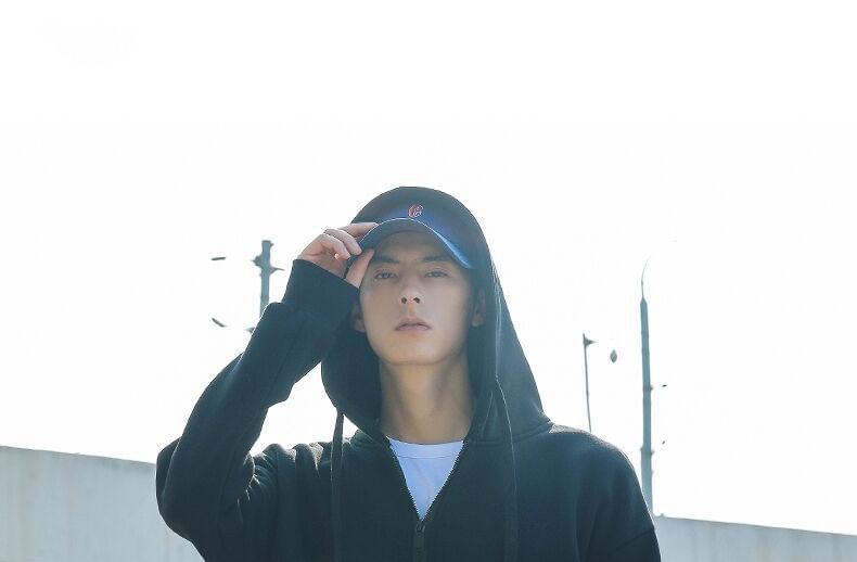 Kupyd - Effen hoodie met rits