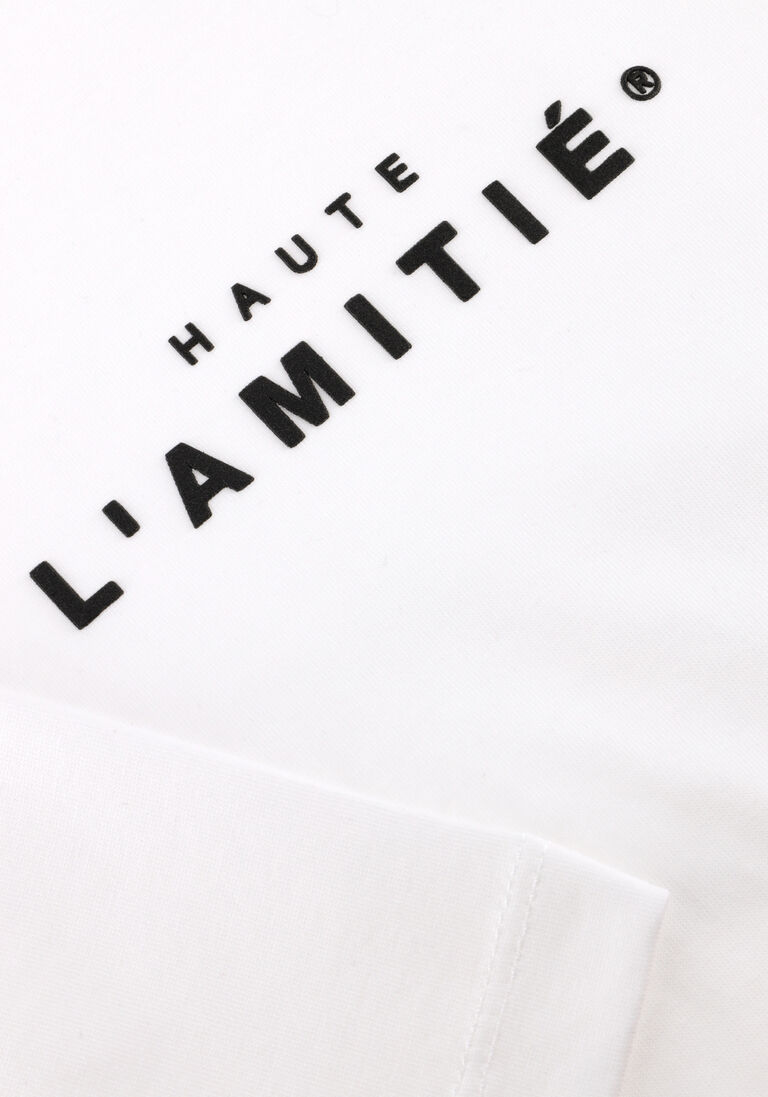witte haute l'amitié t-shirt crew rub print tee