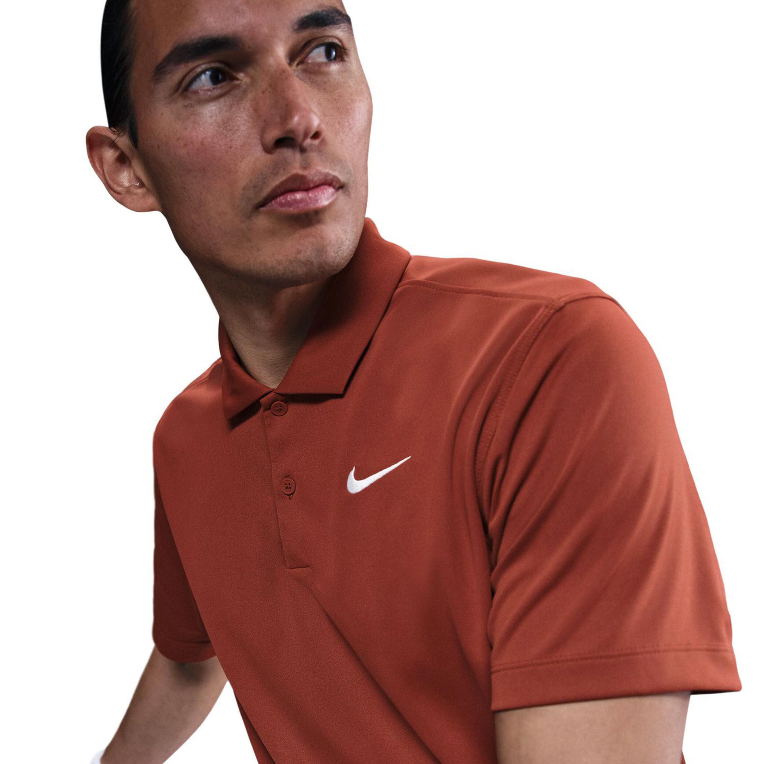 Nike Court Dri-FIT Solid Polo Hommes - Marron