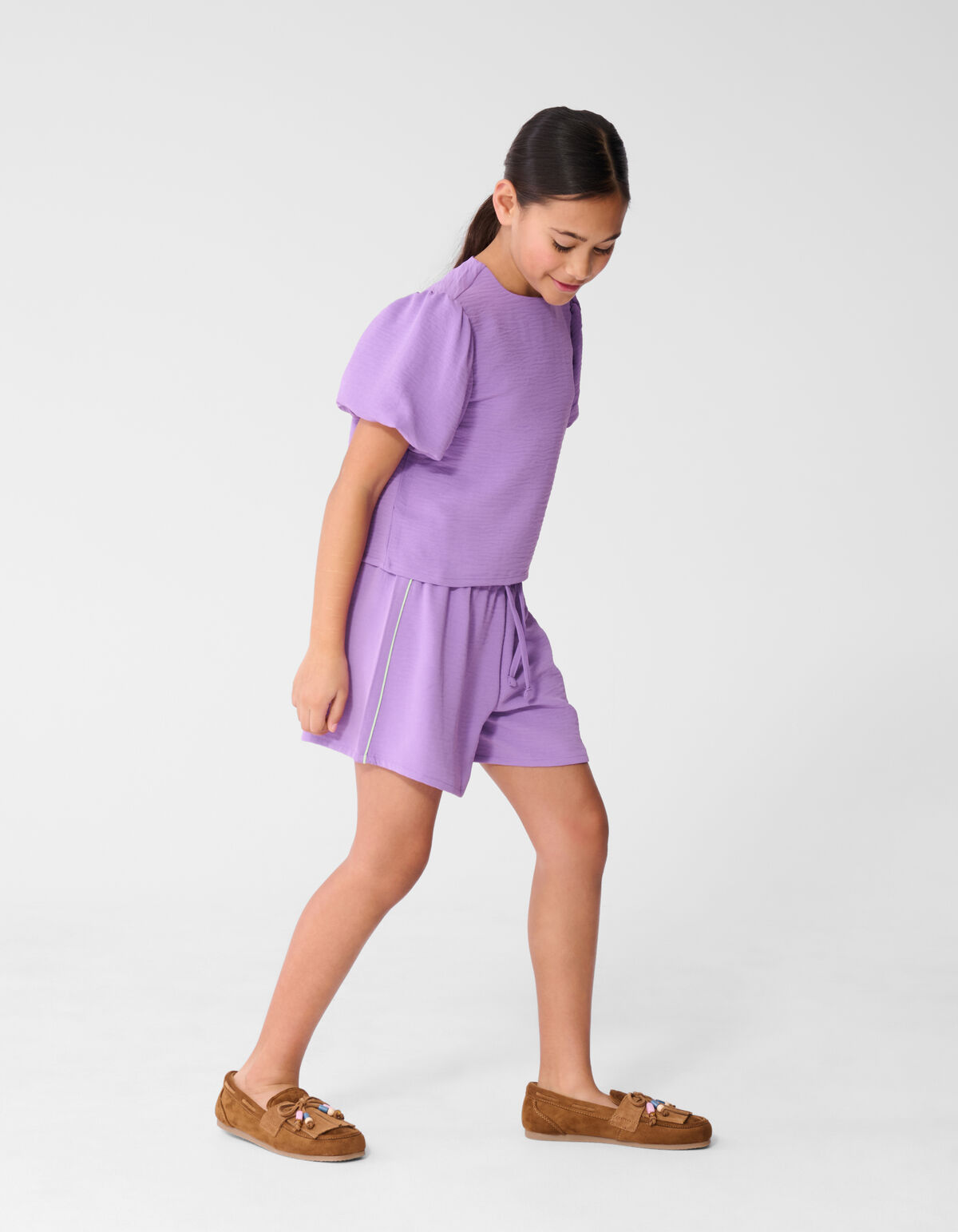 Twist Piping Short Paars