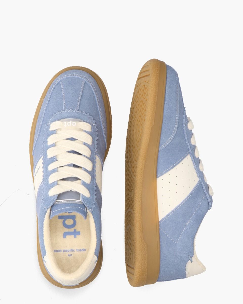East Pacific Trade Santos Lichtblauw/Off-White Damessneakers