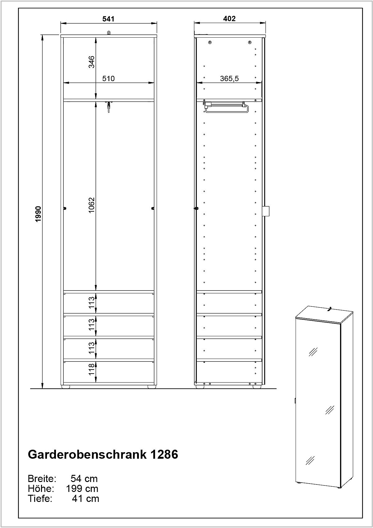 Garderobenschrank SAVONA