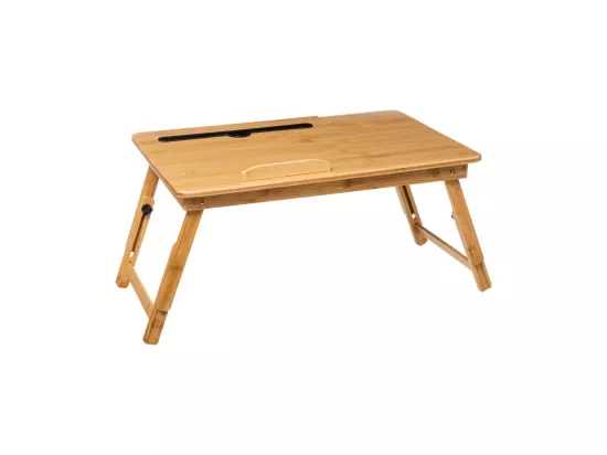 Plateau petit déjeuner ou bureau d'appoint en Bambou 54 x 34 cm