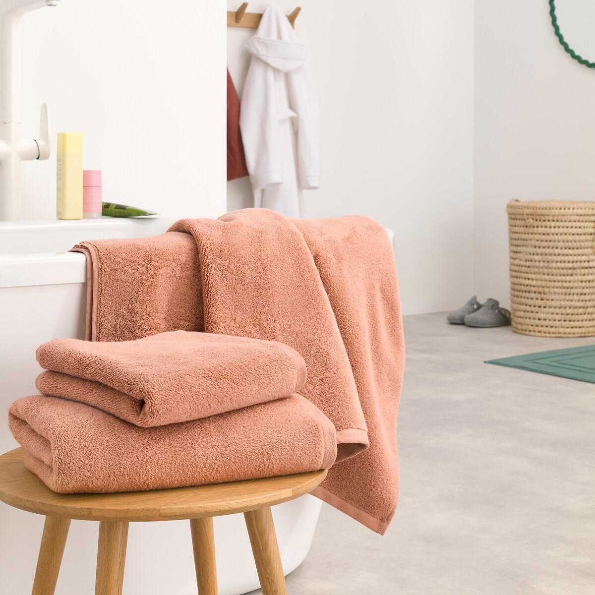 LA REDOUTE INTERIEURS<br>Toalha atoalhada com torção zero 500 g/m², Talmont