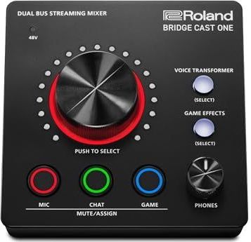 Roland - BRIDGE CAST ONE - Streaming Mixer - Compact - 32-Bit Hardware DSP - USB-C