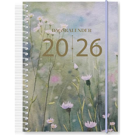 Spiralkalender 2026 - glitter farvet