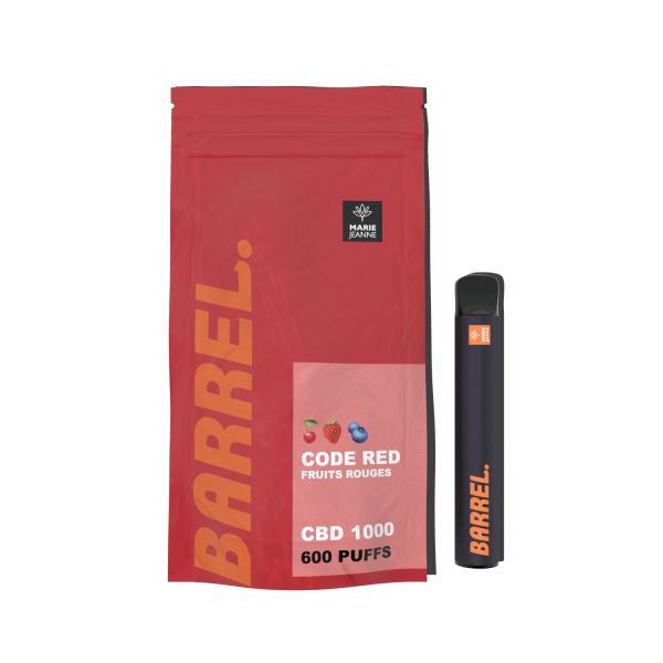 Marie Jeanne Barrel Code Red 600 Puffs CBD Vape Pen