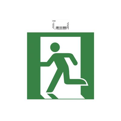 Exacompta - Pictogramme - évacuation (flèche gauche) - 200 x 200 mm - vert
