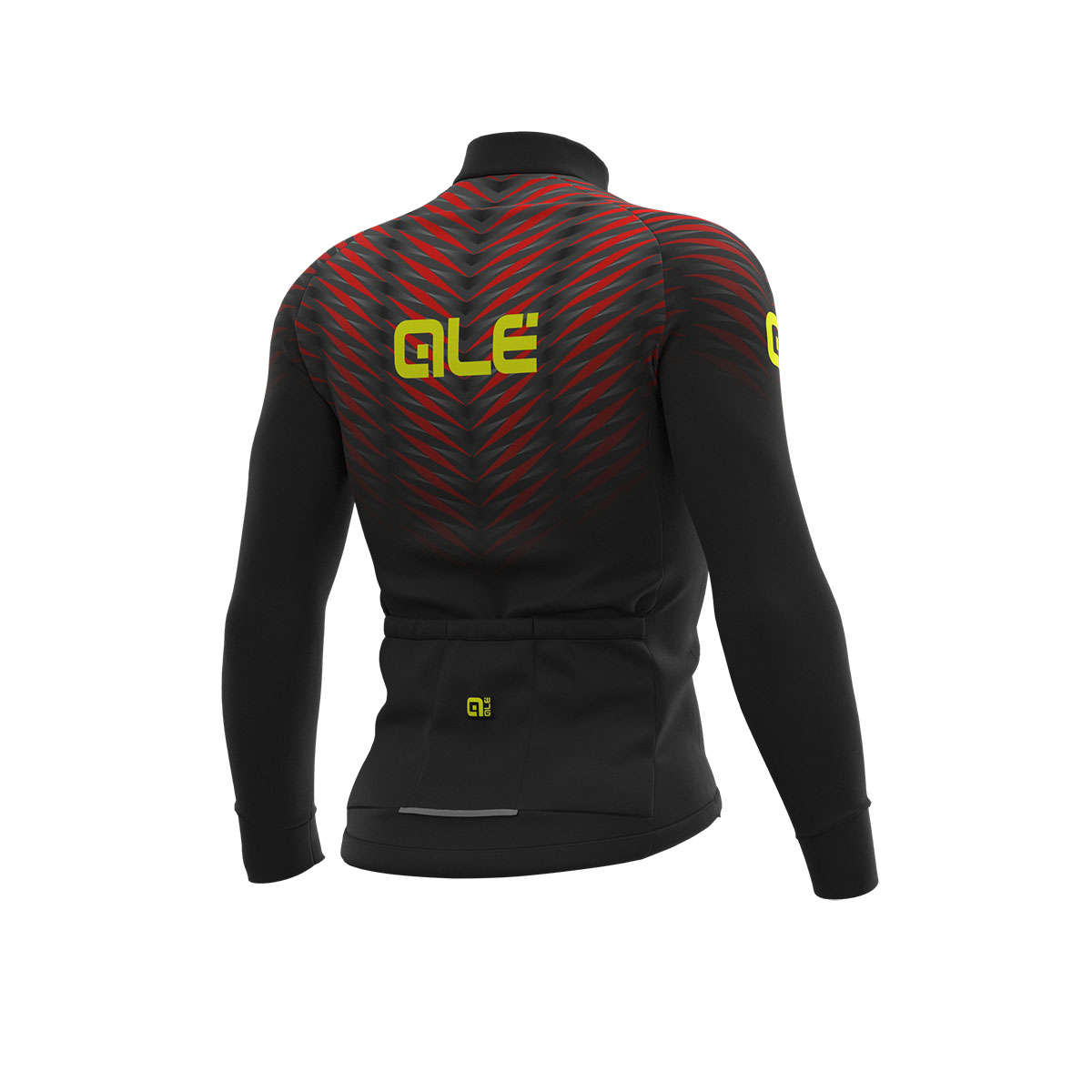 Ale Solid Thorn Fietsshirt Lange Mouwen Zwart/Rood Heren