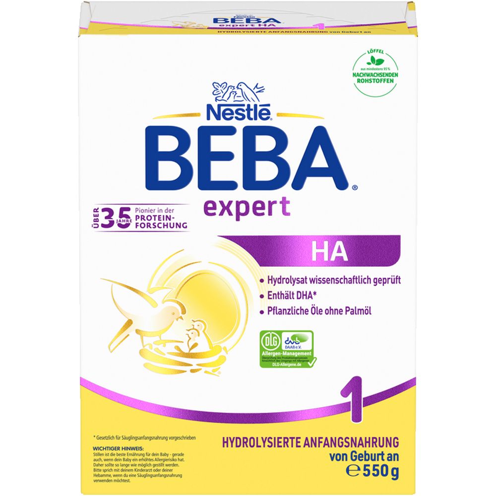 Nestlé Beba® Expert HA 1 Anfangsmilch von Geburt an