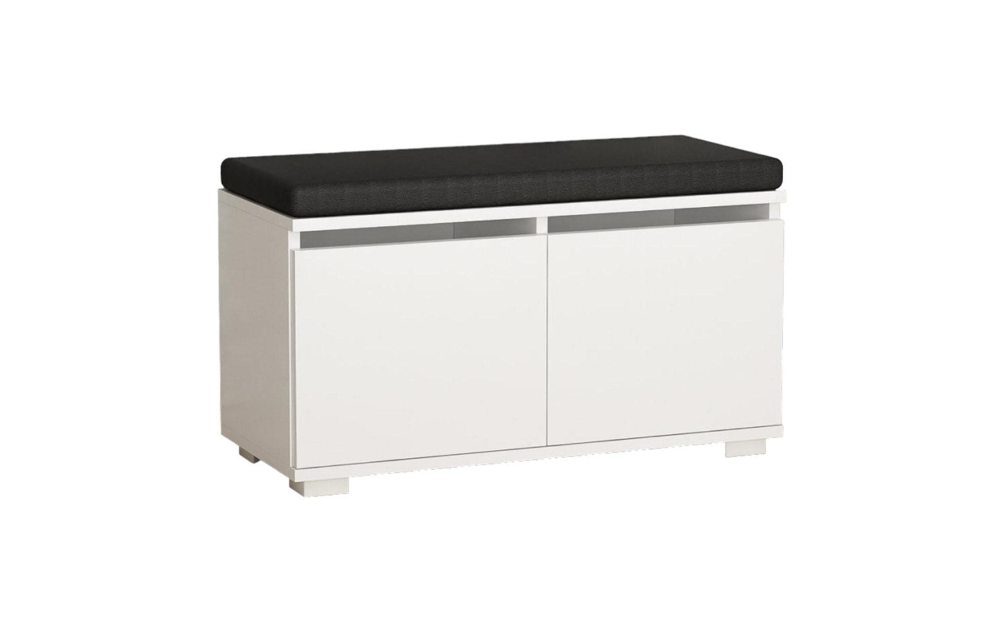 WOODY FASHION Schuhschrank »Drago 80 x 42 x 35 cm, Weiss/Schwarz«