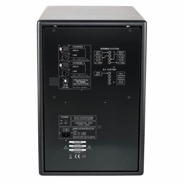 PSI Audio Sub A125-M Studio Black