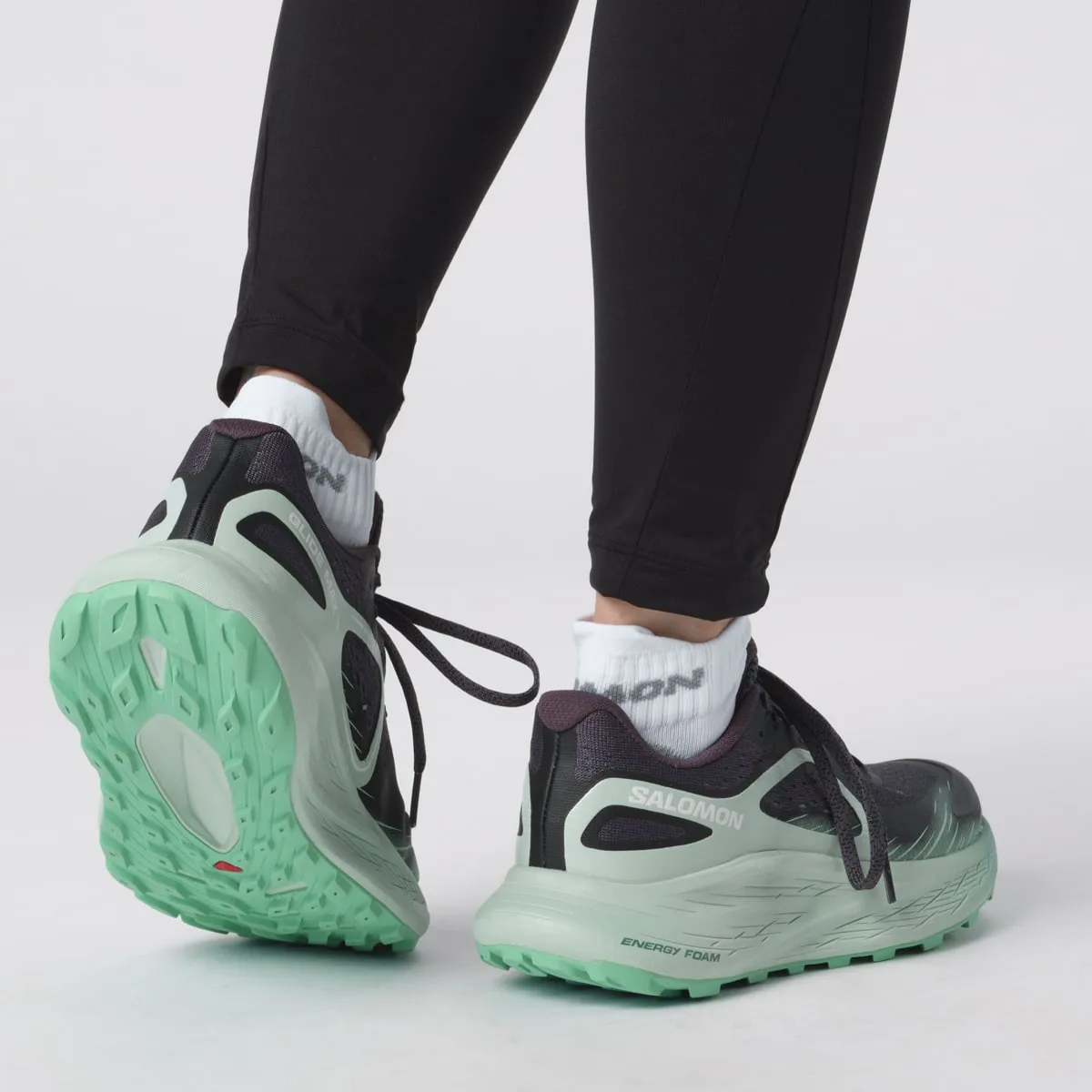 Salomon Women's Glide Max TR Ebony/Blue Haze/Cockatoo