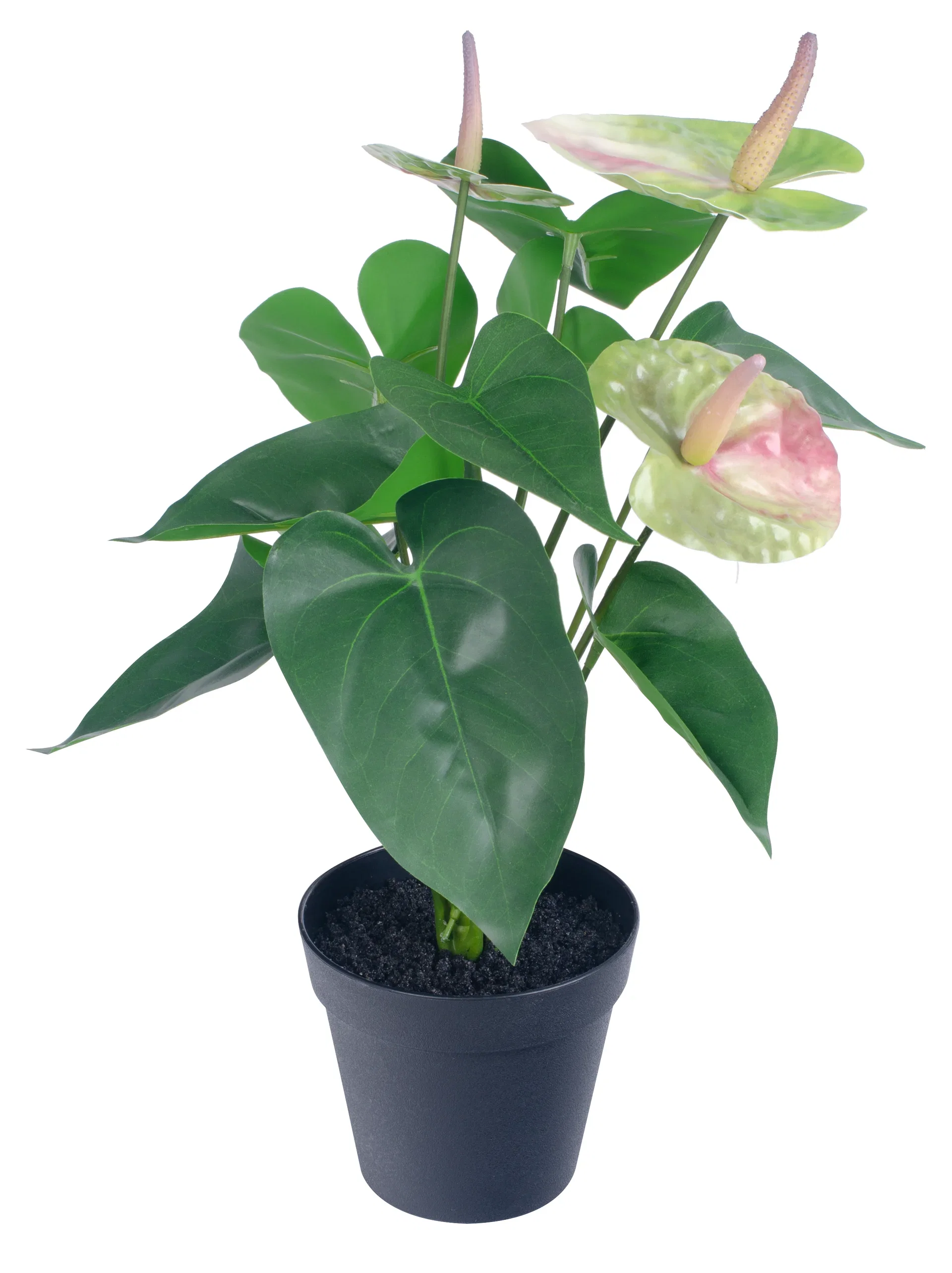 Flamingoblomst kunstig Høyde 42 cm