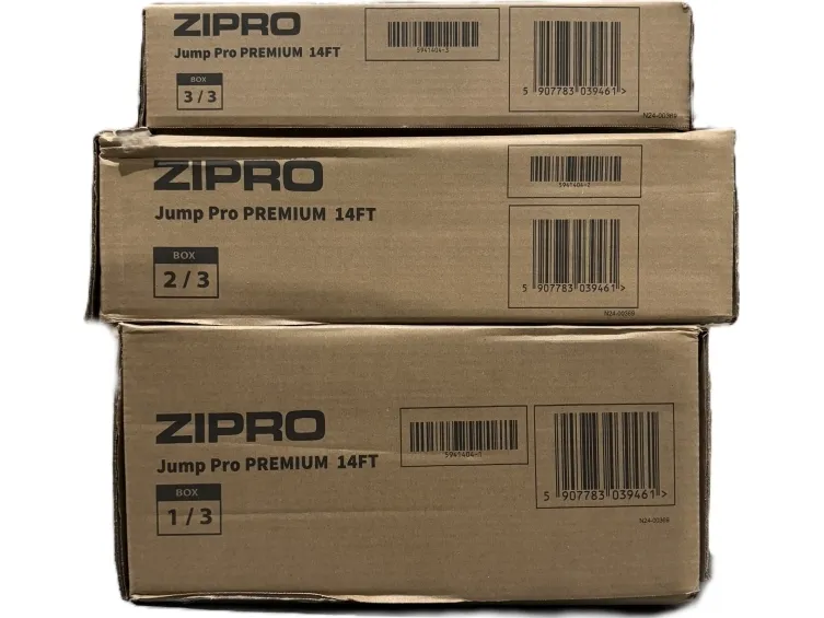 Zipro Trampolin med indendørs net Jump Pro 12FT 374cm   skopose