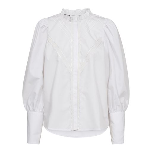 Co'Couture CoCC Crisp Pintuck Lace Skjorte, White, S