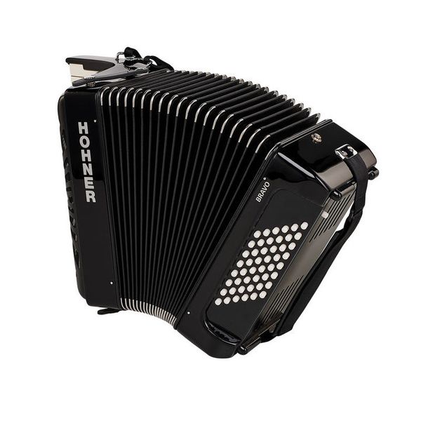 Hohner Bravo II 48 Black silent key