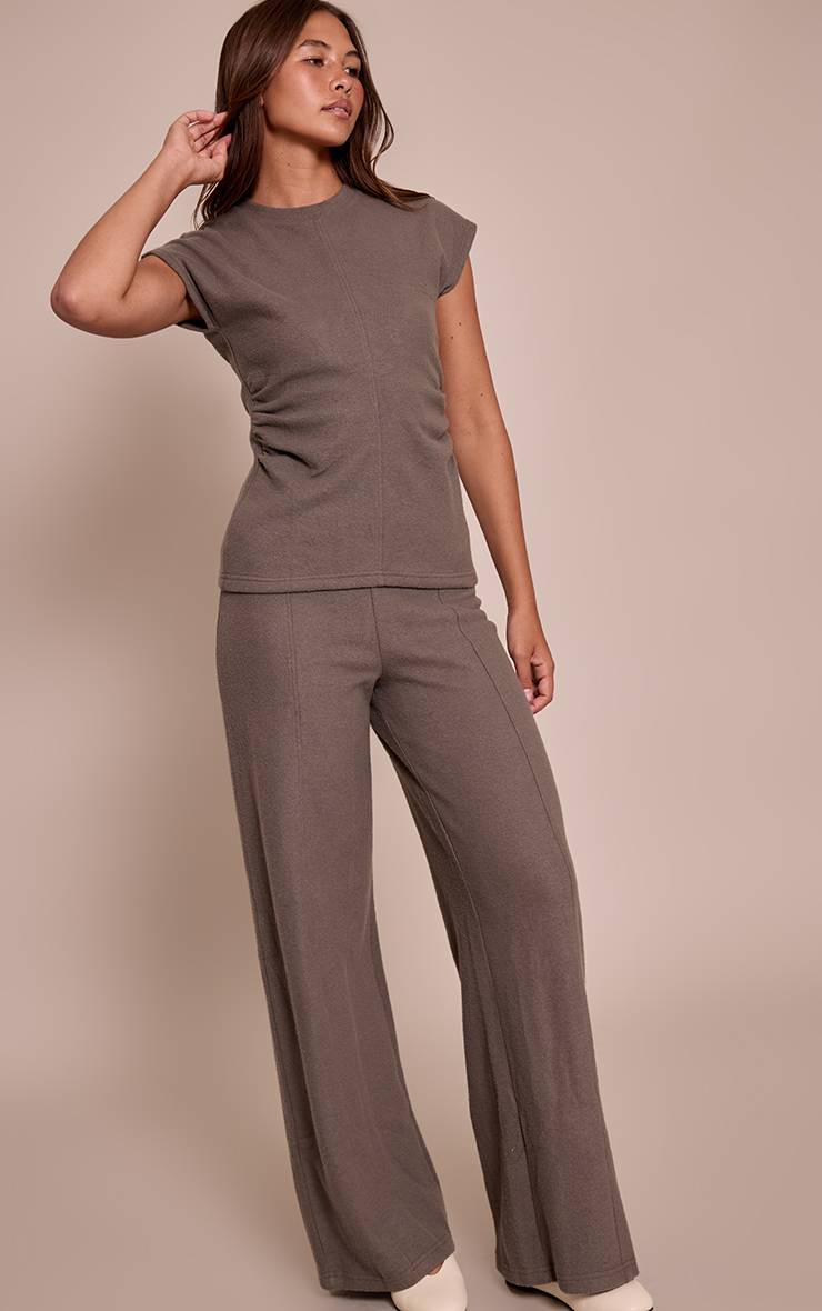 Charbon Haut À Taille Cintrée Toucher Doux