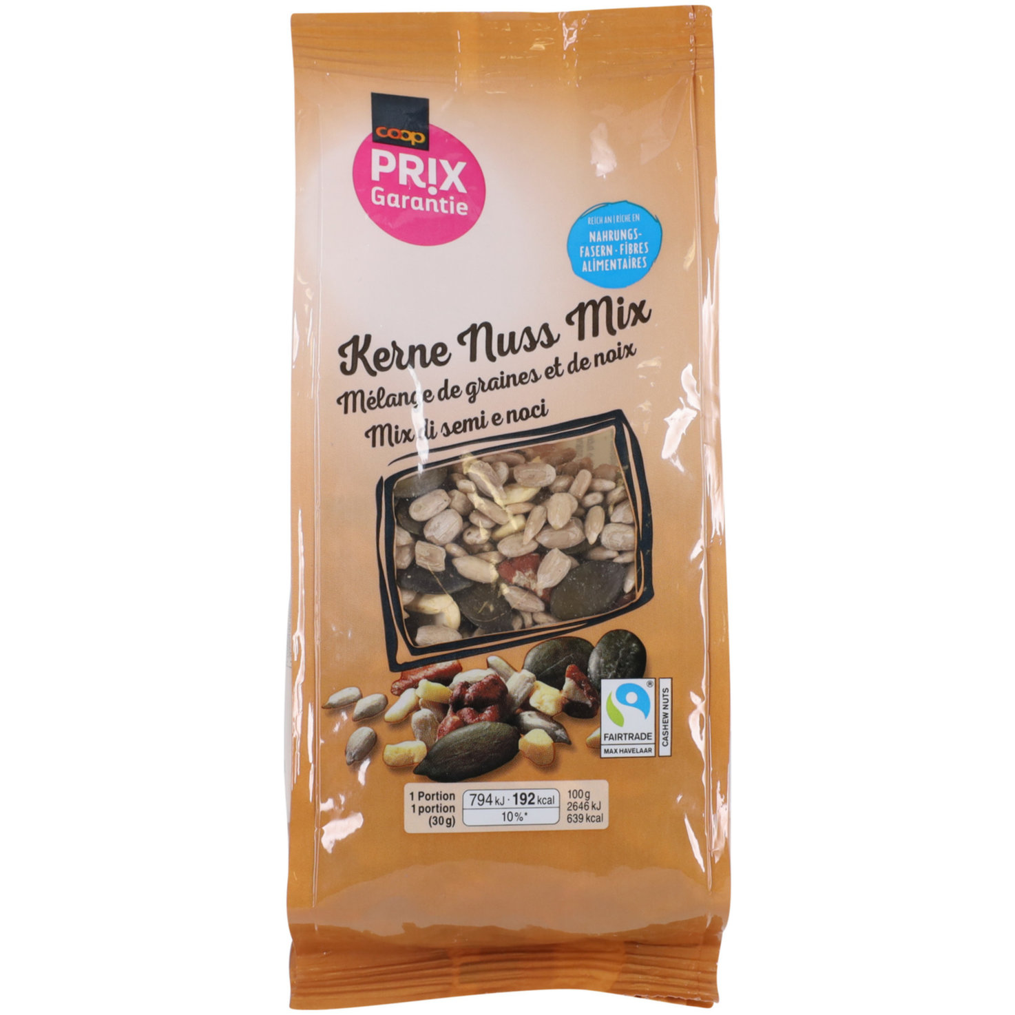 Fairtrade Prix Garantie Kernen Nuss Mix