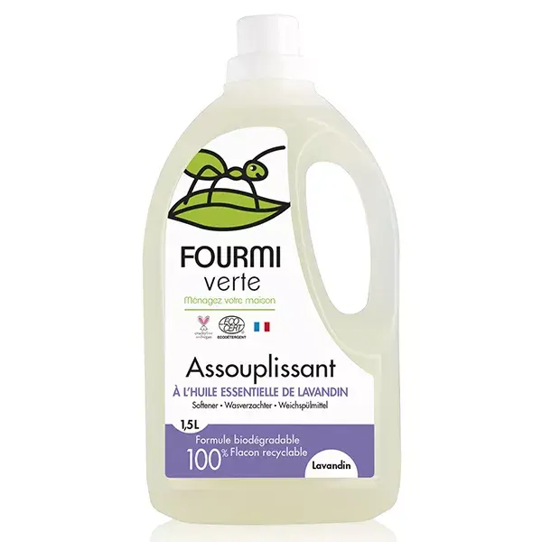 Amaciante de roupas orgânico Fourmi Verte com lavanda, 1,5L