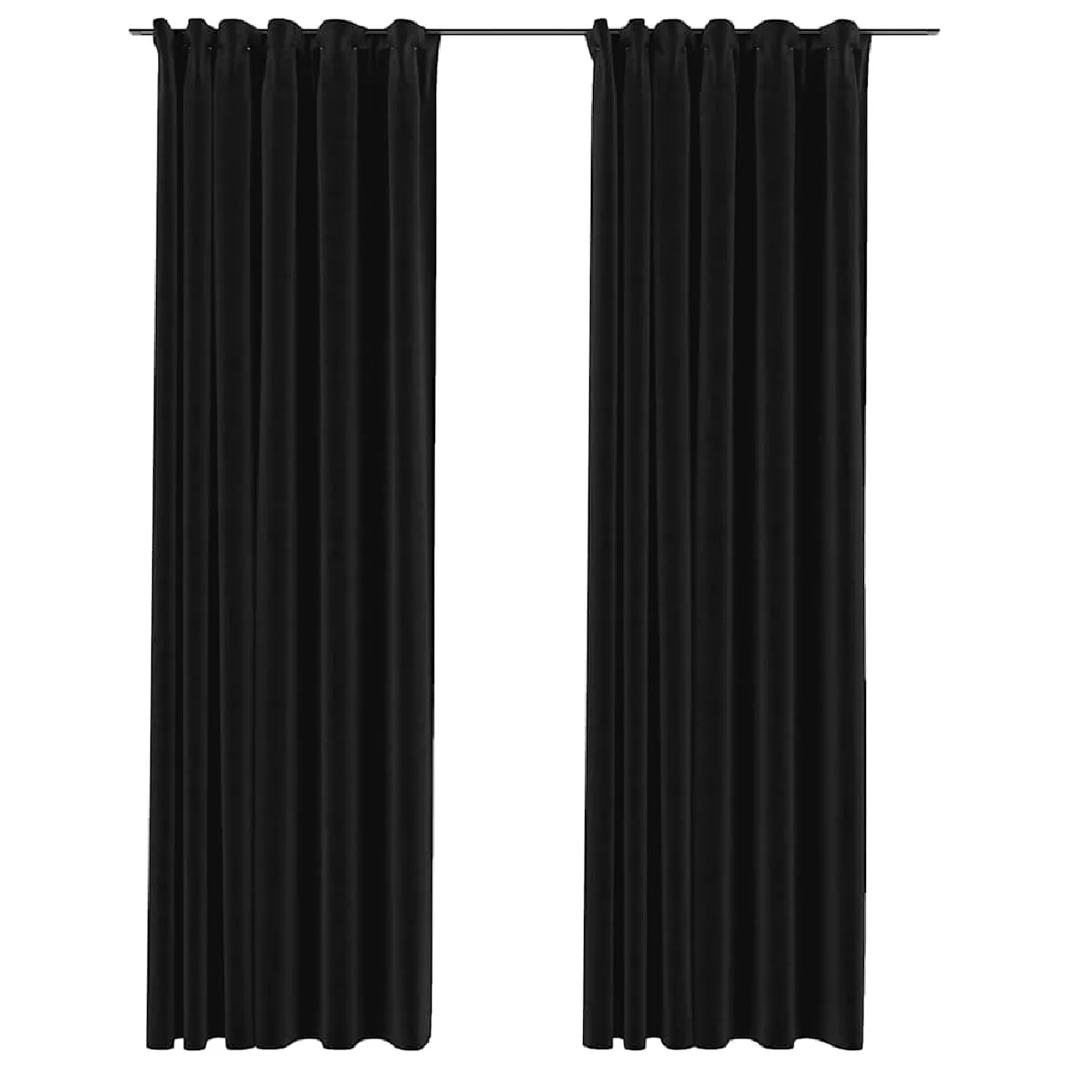 VidaXL Rideaux occultants 2 pcs Anthracite