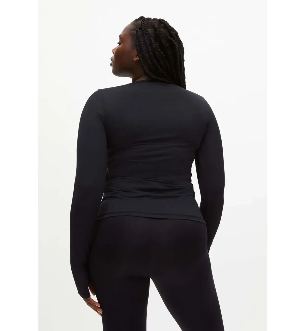 Röhnisch Jacquard Hardloopshirt Lange Mouwen Zwart Dames