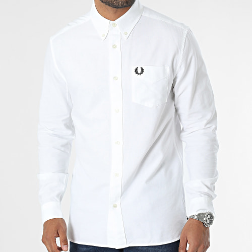 Chemise Manches Longues Oxford M5516 Blanc