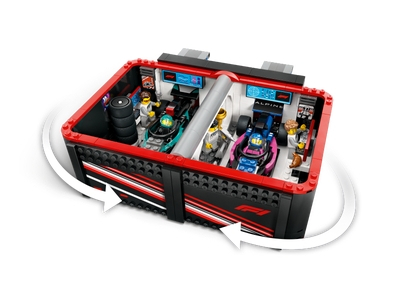 LEGO F1® garage met Mercedes-AMG en Alpine auto's (60444)