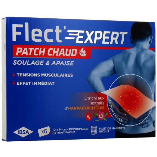 Flect Expert patch chauffant harpagophytum - Anti douleur