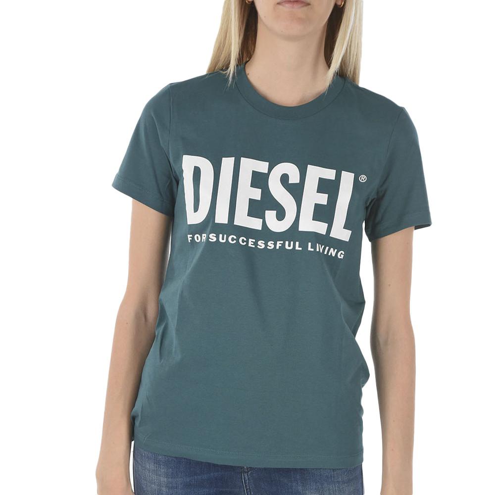Diesel T-shirt Bleu Canard Femme Diesel Sily