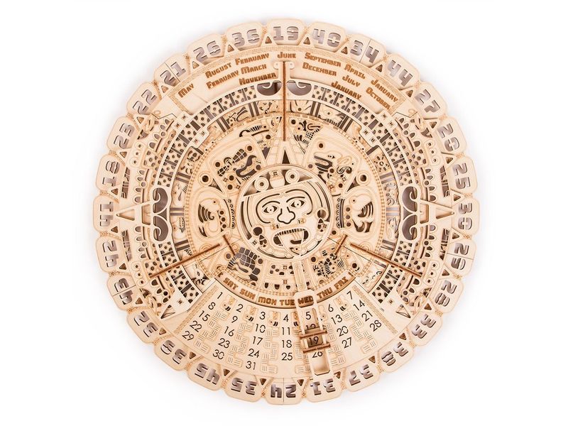 WoodTrick Bausatz Maya-Kalender Kalender 3D Bausatz aus Holz