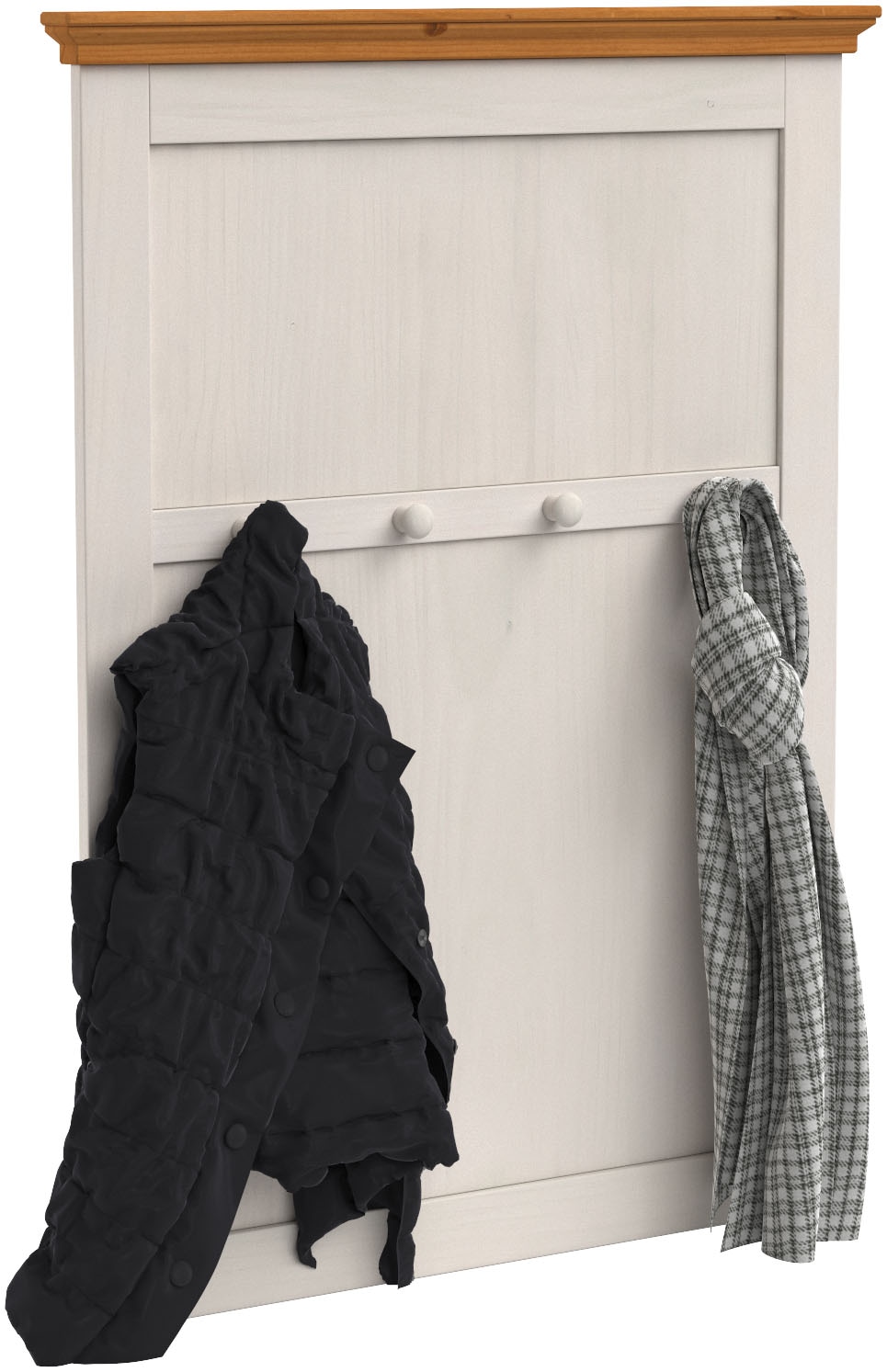 Home affaire Garderobenpaneel »Selma« aus massivem Kiefernholz, Höhe 105 cm, Breite 80 cm