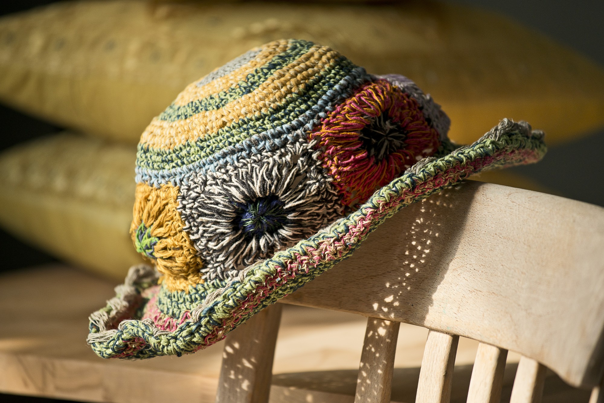 Sommerhut, multicolor, aus Hanf und Baumwolle günstig bestellen