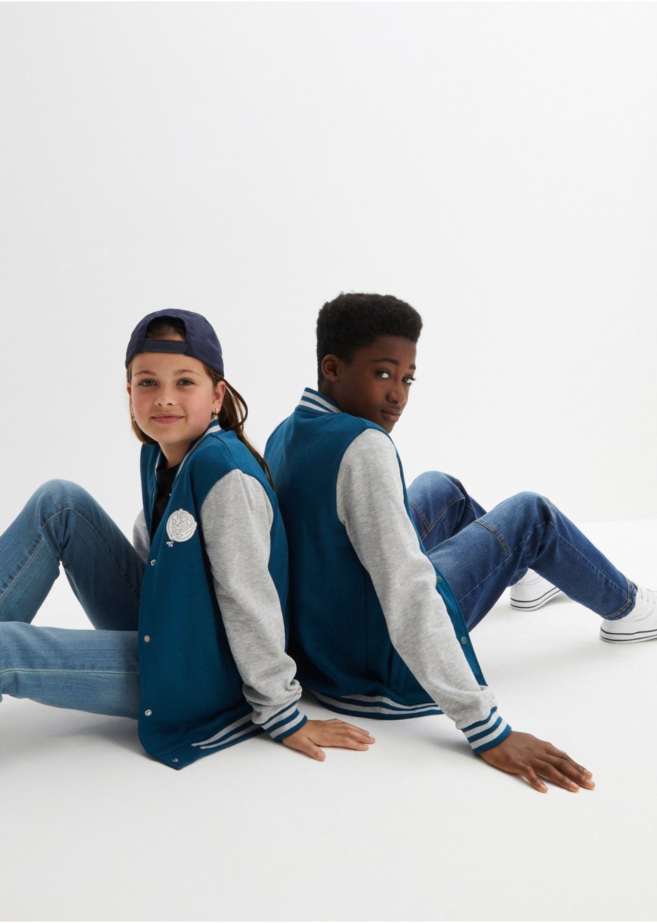 Blouson campus en sweat enfant