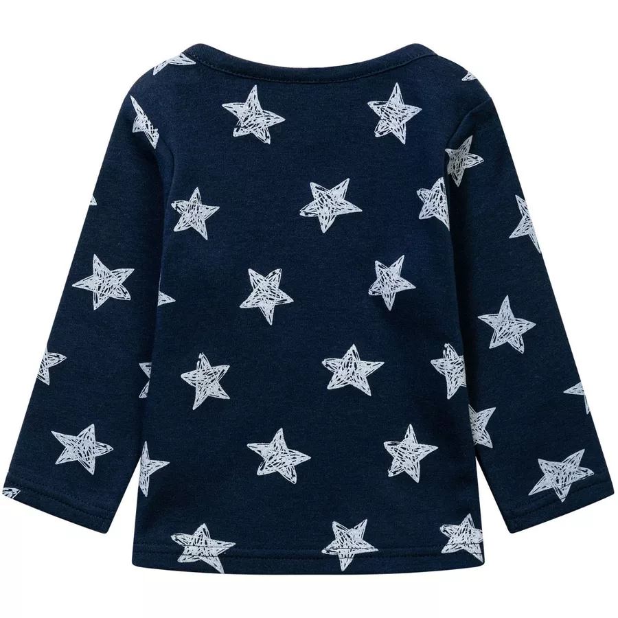 MINOTI 3er-Pack Longsleeves WeißDunkelblau