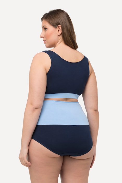 Bellieva-Still-Bustier, Colorblocking, nahtlos, Biobaumwolle